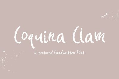 Coquina Clam Hand-lettered Font