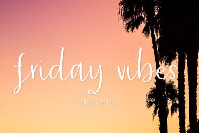 font Friday Vibes casual script