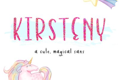 Kirsteny cute, magical Sans Font