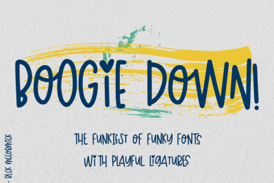 Boogie Down funky hand drawn font