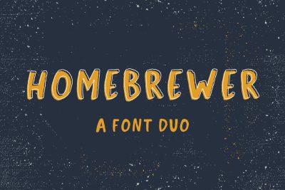 Homebrewer Sans and Outline Font Duo