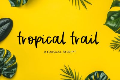 Tropical Trail Marker Font