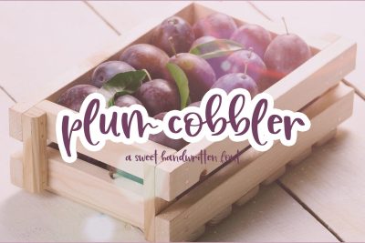Plum Cobbler Script Font