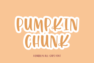 Pumpkin Chunk All Caps Sans Font