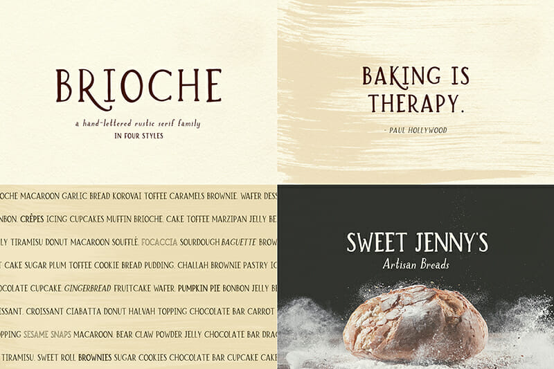 Brioche handwritten font