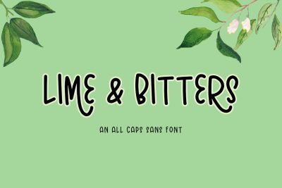 Lime and Bitters Sans