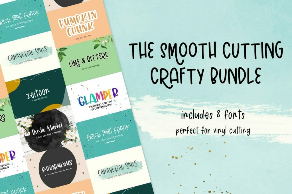 The Smooth Cutting Crafty Font Bundle