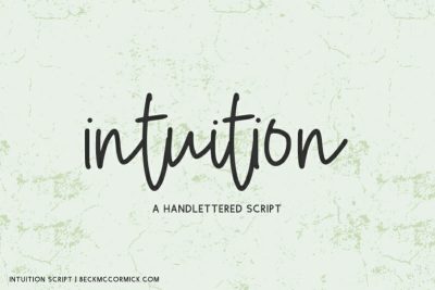 intuition handwriting script