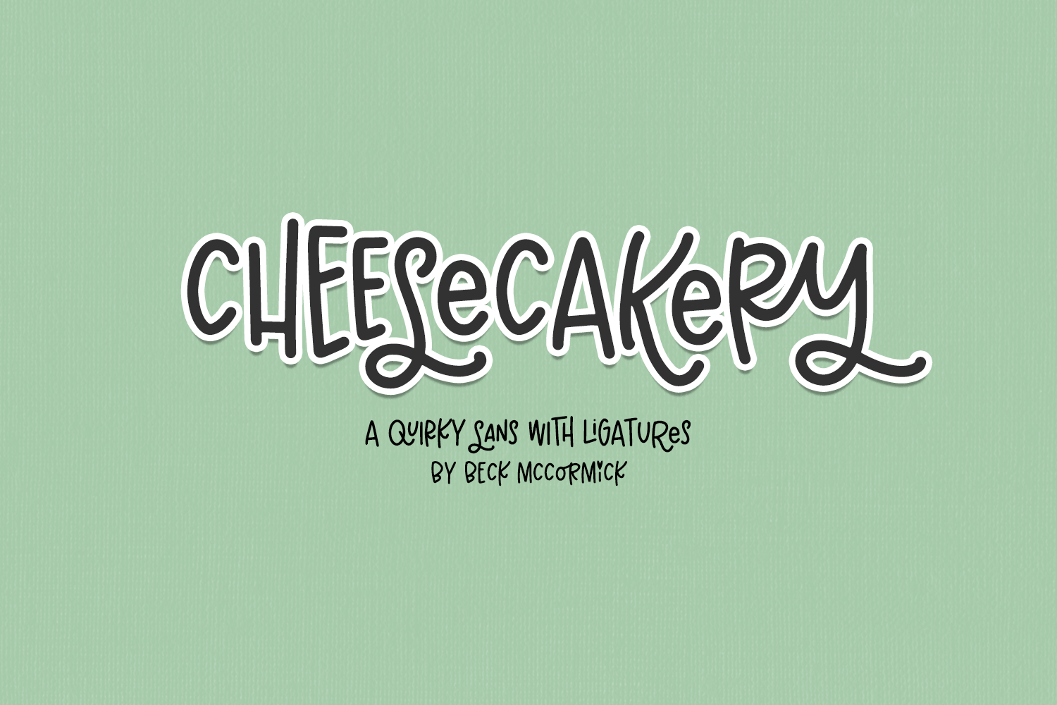 Cheesecakery Sans