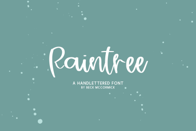 Raintree Calligraphy Script