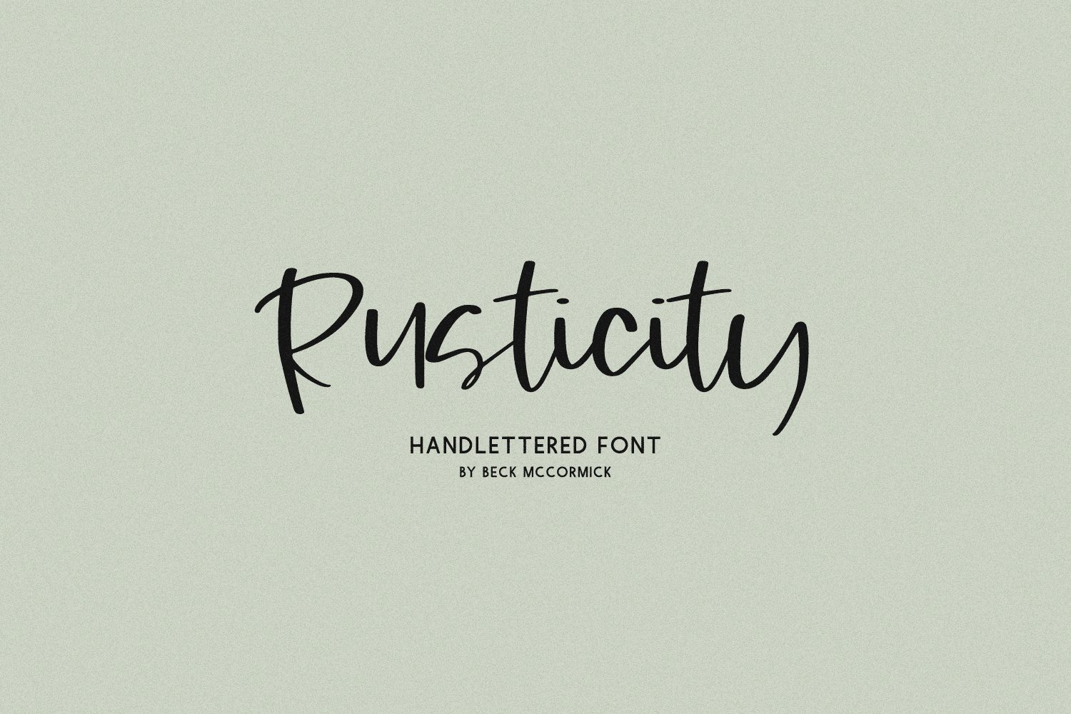 Rusticity Script
