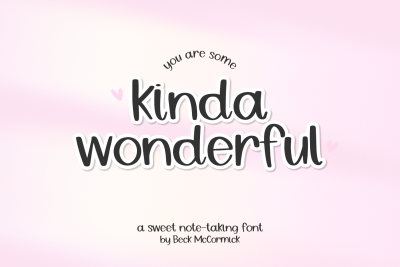 Kinda Wonderful Sans