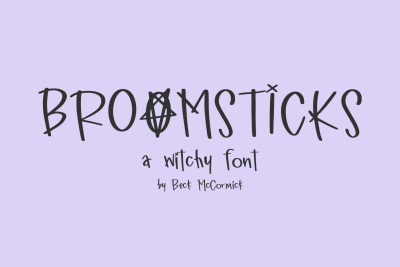 Broomsticks Witchy Font