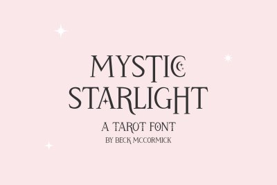Mystic Starlight - A Tarot Card Font
