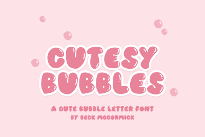 Cutesy Bubbles Sans