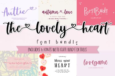 The Heart Font Bundle