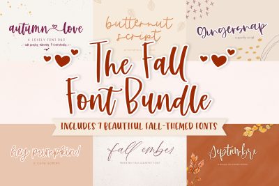 The Fall Font Bundle