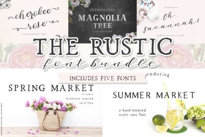 The Rustic Font Bundle