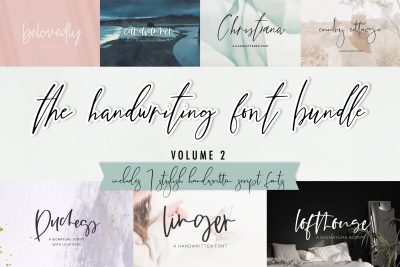 The Chic Handwriting Font Bundle Vol. 2