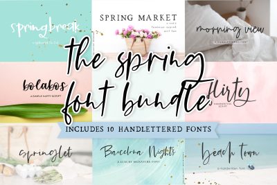 The Spring Font Bundle