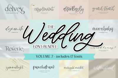 The Wedding Font Bundle, Volume 2