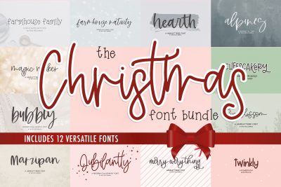 The Christmas Font Bundle