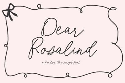Dear Rosalind Script