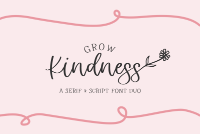 Grow Kindness Font Duo
