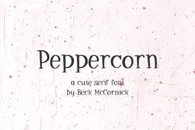 Peppercorn Serif