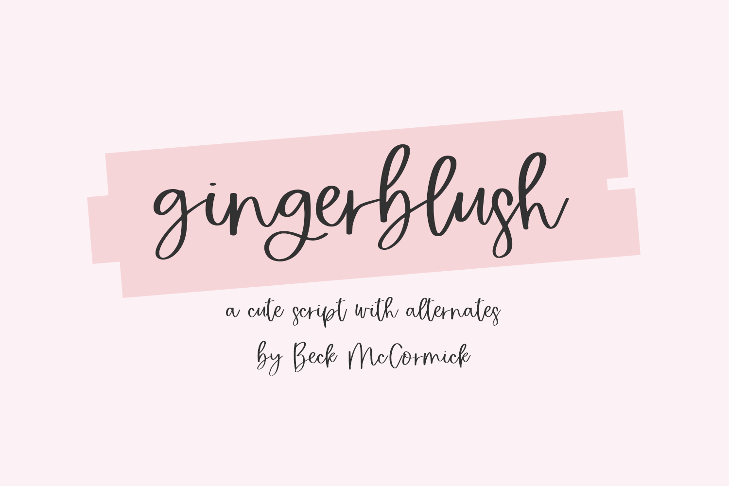 Gingerblush Script