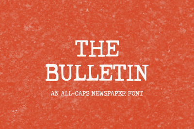 The Bulletin Typewriter Font