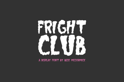 Fright Club - A Horror Font