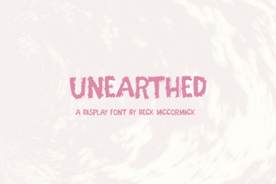Unearthed - A Grungy Font