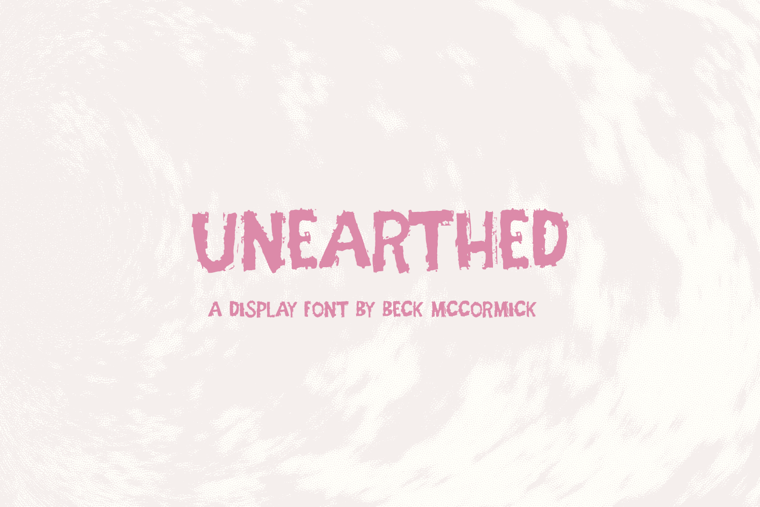 Unearthed - A Grungy Font