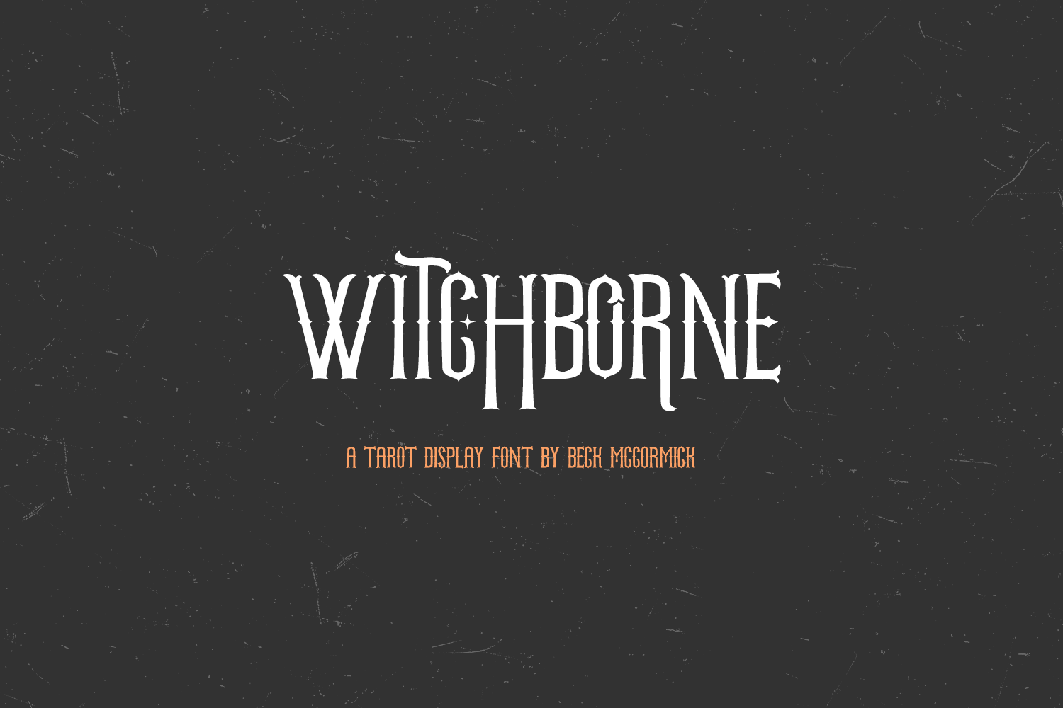 Witchborne Serif - A Tarot Card Font