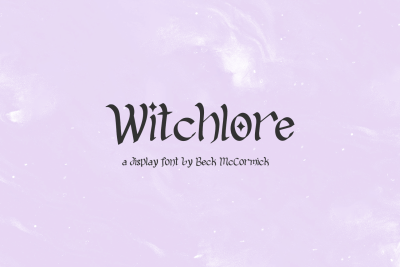 Witchlore Display Font