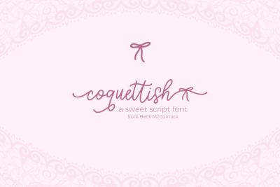 Coquettish Script with Swashes