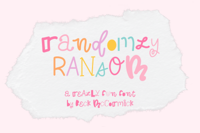 Randomly Ransom Display Font