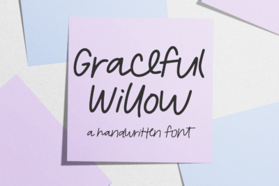 Graceful Willow Handwriting Font