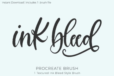 Ink Bleed - Procreate Lettering Brush