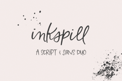 Inkspill Script and Sans Duo
