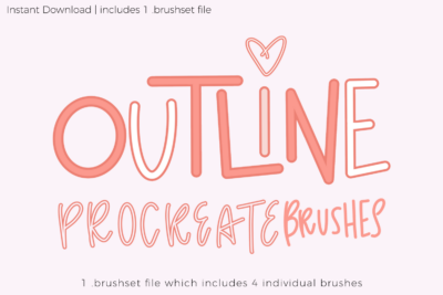Outline Procreate Brush Set