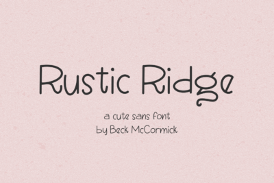 Rustic Ridge Sans
