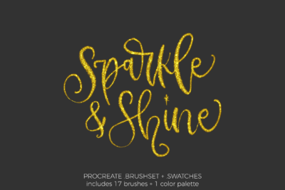 Sparkle and Shine Glitter Procreate Brushes