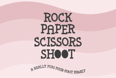 Rock Paper Scissors Shoot Serif Font Family