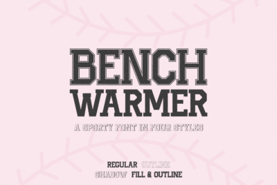 Benchwarmer Sports Font Family