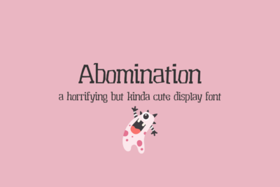 Abomination Display Font
