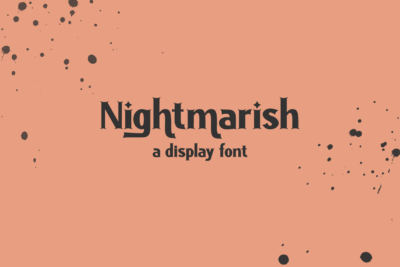 Nightmarish Serif Font