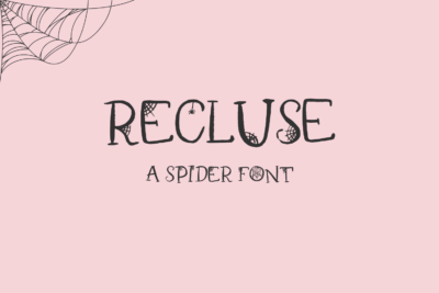 Recluse Spider Display Font