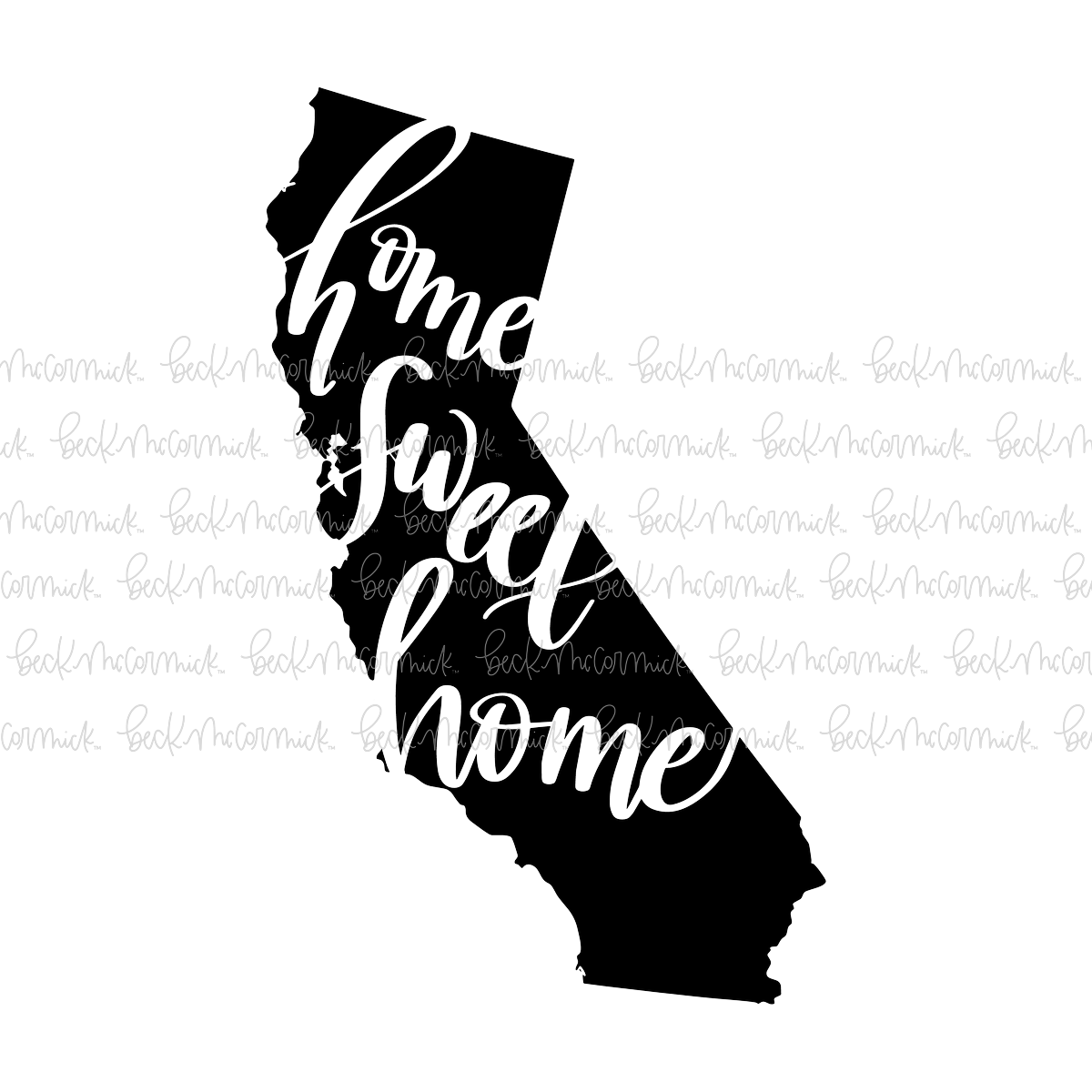 California Hsh - US State SVG